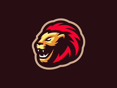 Lion cougar lion logo mascot panther tiger