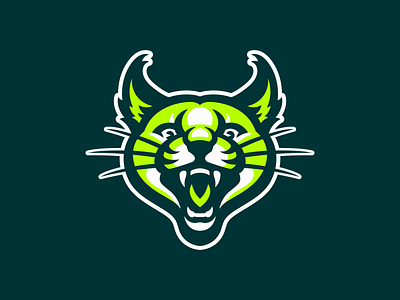 Caracal bobcat caracal cat illustration lion logo lynx mascot sport tiger wildcat