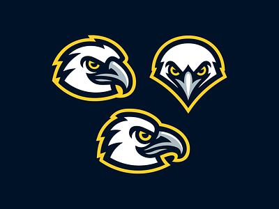 Eagles bird falcon hawk logo mascot sport