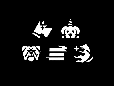 Dogs animal dog dogs exploration logo mark sketch