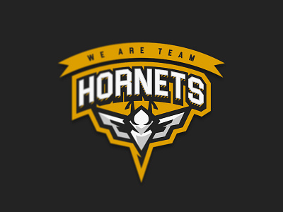Team Hornets bee esport hornet logo sport stinger
