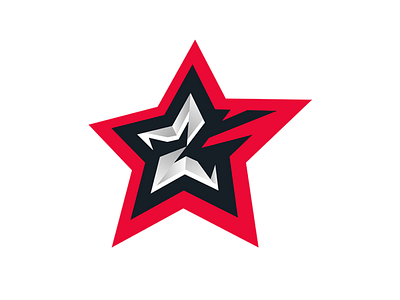 2Star 2 esport gaming logo mark sport star team