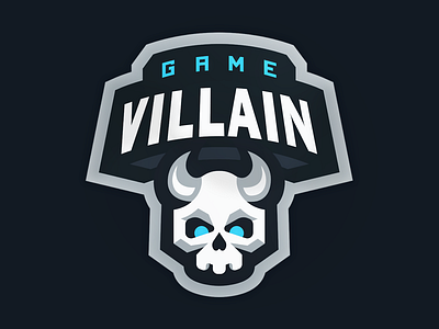 Game Villain demon gaming logo skull sport villain