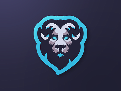 Majestic King gaming goat king lion logo majestic ram sport