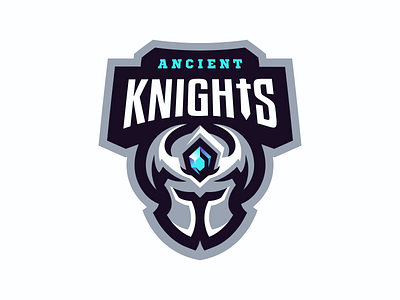 Ancient Knights ancient gaming helmet illustration knight logo mascot sport warrior