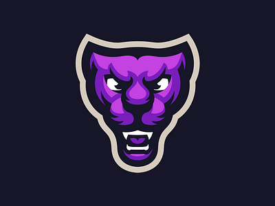 Violet Panthers cougar gaming illustration logo mascot panther puma sport