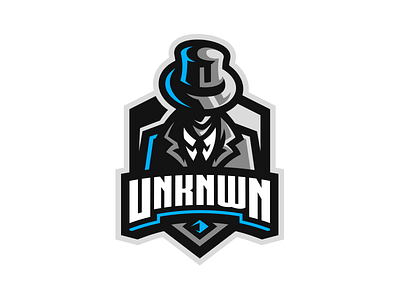 UNKNWN gaming logo man mascot mystery suit