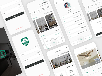 Smart Home App app mobile mobile app mobile ui persian smart smarthome ui