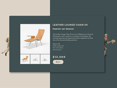 Product Card card chair furniture product card ui wood