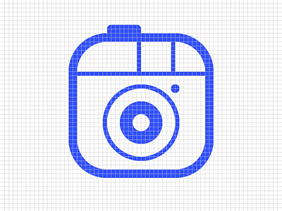 Icons grid camera code coding grid icon photo project
