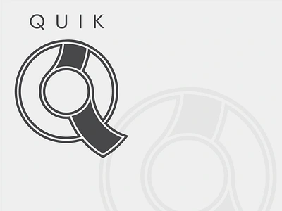 QUIK branding design graphic design logo print vector