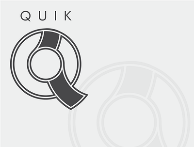 QUIK branding design graphic design logo print vector