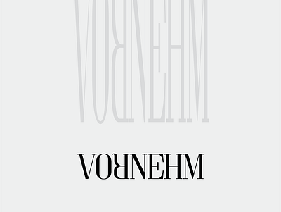 VORNEHM branding design graphic design logo print vector