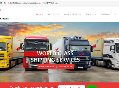 conveyoruniexpress.com original site this is b2b site branding ui web developer website