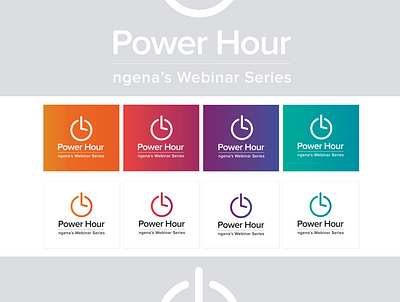 Power Hour logo adobe illustrator branding gradient color gradient design gradient logo logo logodesign