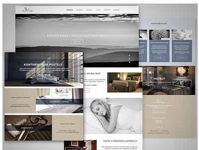 Simple website NATURAL BEDS adobexd beds design luxurybed simpleweb ui web webdesign website concept website design websites