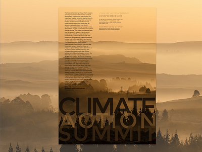CLIMATE ACTION SUMMIT adobe illustrator climatechange flyer magazine magazine design nature poster print printdesign