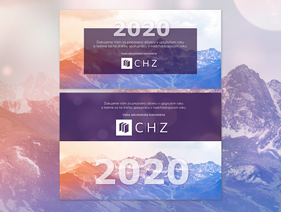 CHZ PF adobe illustrator adobexd gradient color gradient design greeting greetingcard law firm new year pf