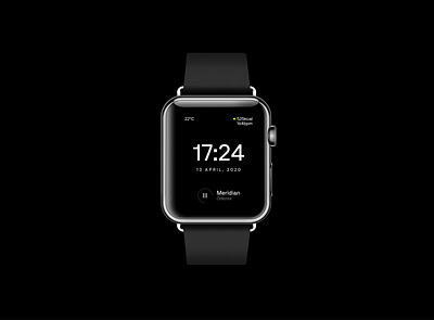 An apple watch—face exploration apple watch black white design minimal typography ux watch