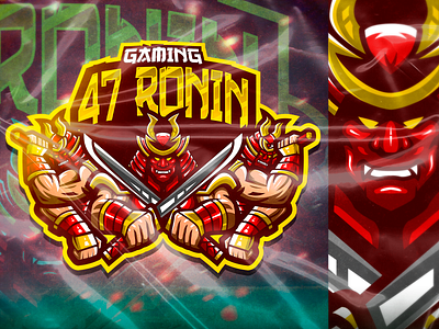 47 Ronin Gaming Mascot Logo