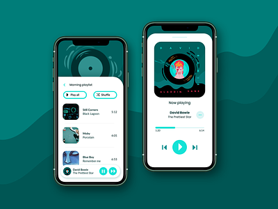 Music player UI app artdirection dailyui illustration mobile music music player ui uiux visual design