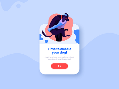 Pop up UI dailyui dogillustration illustration overlay popup popup design ui uiux visual design