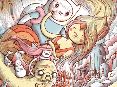 Adventure Time Burning Low By Luke Drozd On Dribbble