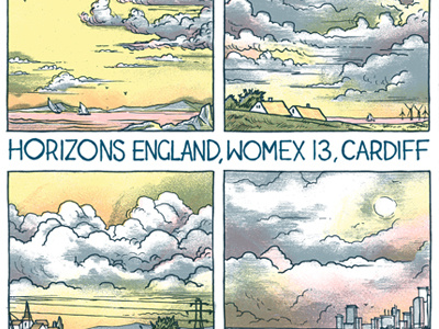Horizons England Poster cardiff drozd horizons landscape poster print womex