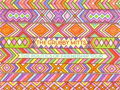 The Grubby Mitts Poster art artwork design drozd friendship grubby illustration luke mitts poster print screen