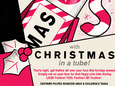 Christmas in a Tube card