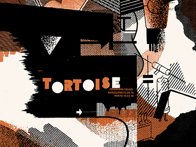 Tortoise Poster - Primavera Sound 2016 2016 barcelona collage illustration porto poster primaver sound print screen print tortoise