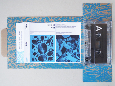 Bloxham Tapes packaging design - BT03 bloxham tapes cassette design egg experimental label music nino tape