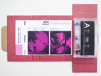 Bloxham Tapes packaging design - BT04 bloxham bt04 cassette collage design experimental label print screenprint tapes