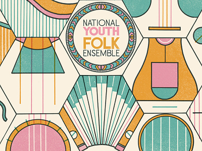 National Youth Folk Ensemble branding design efdss ensemble folk national poster print youth