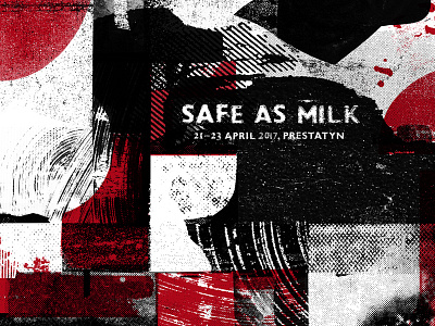 Safe As Milk Poster as branding design festival milk poster print safe screenprint uk wales