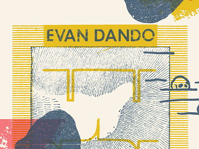 Evan Dando 'Baby, I'm Bored World Tour' poster baby im bored evan dando fire records lemonheads luke drozd poster print screenprint world tour
