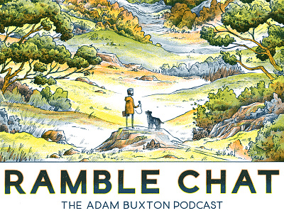 Adam Buxton 'Ramble Chat' Poster / Print adam and joe adam buxton merch podcast poster print ramble chat screenprint