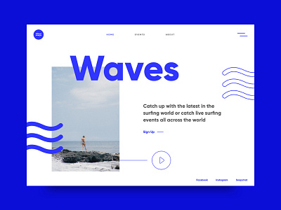 Waves design ui user experience user interface ux web web design website website design