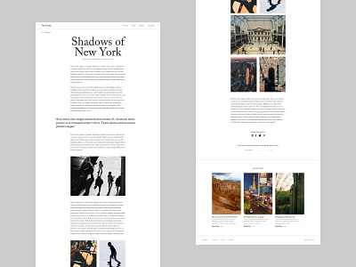 The Travels – Post Page minimal modern ui user interface web design website design