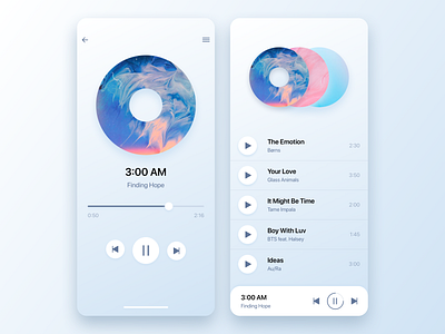 Music Player app app design design illustration ios ios app ios app design mobile mobile design sketch task list task manager ui ux web web design