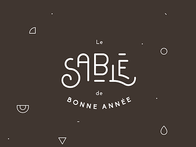 Wishes 2017 - Les Sablé de bonne année 2017 cake geometry illustration lines sablé shortbread the feebles vector wishes