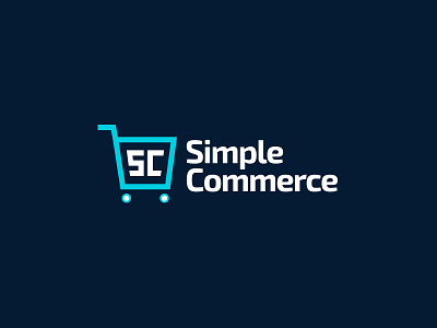 Simple Commerce Logo Branding branding cart e commerce ecommerce exo 2 logo statamic