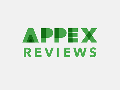 Appex Reviews Logo android apex appex apps avenir next design logo logo design modern reviews sketch startup