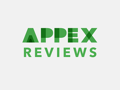 Appex Reviews Logo android apex appex apps avenir next design logo logo design modern reviews sketch startup