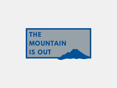 The Mountain Is Out - Shirt/Hat Design cap hat league spartan logo mount rainier mountain mt rainier rainier watch shirt t shirt tee
