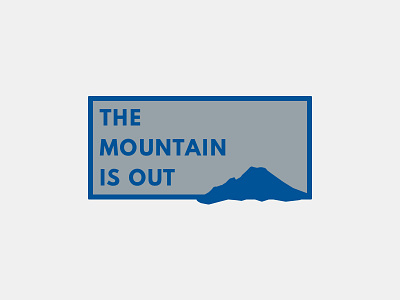 The Mountain Is Out - Shirt/Hat Design cap hat league spartan logo mount rainier mountain mt rainier rainier watch shirt t shirt tee