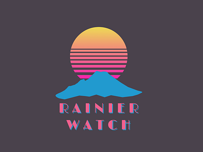 Synthwave Tee Design - Rainier Watch