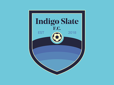 Indigo Slate FC aktiv grotesk badge crest crest logo fc football football club futbol indigo slate noe display bold soccer