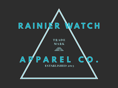 Rainier Watch Apparel Co apparel design league spartan mount rainier mountain playfair display rainier watch shirt t-shirt tee shirt