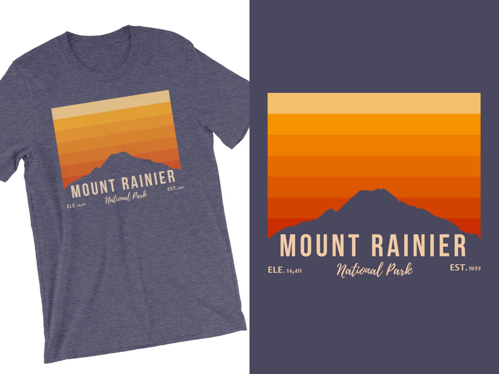 mount rainier t shirt